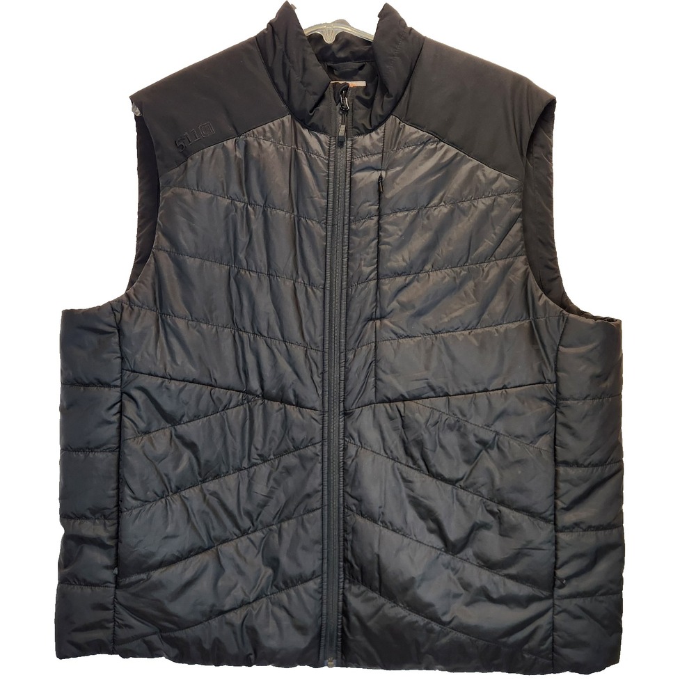 5.11 Tactical Men's Peninsula Insulator Packable Puffer Vest Black Size 2XL